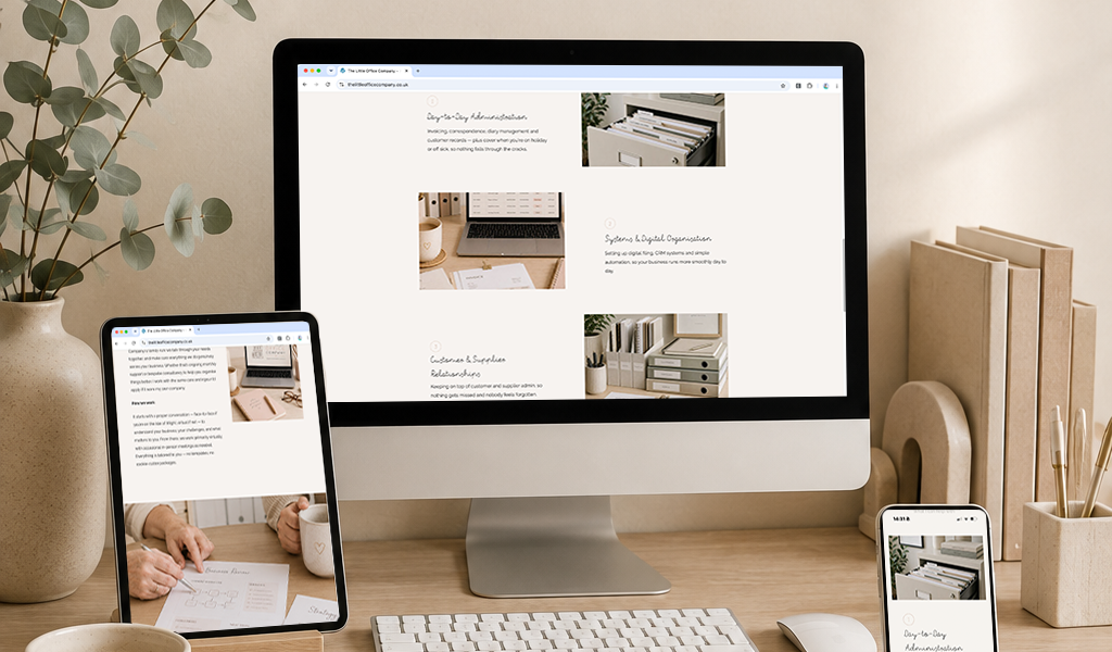 image of virtual pa website